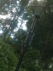 Even the street lights are atmospheric in Fulneck!