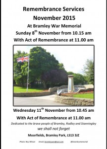 bramley remembrance services