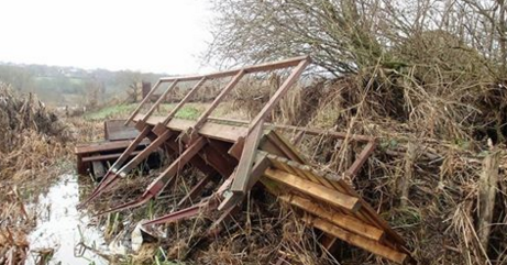 Rodley Nature Reserve flood damage