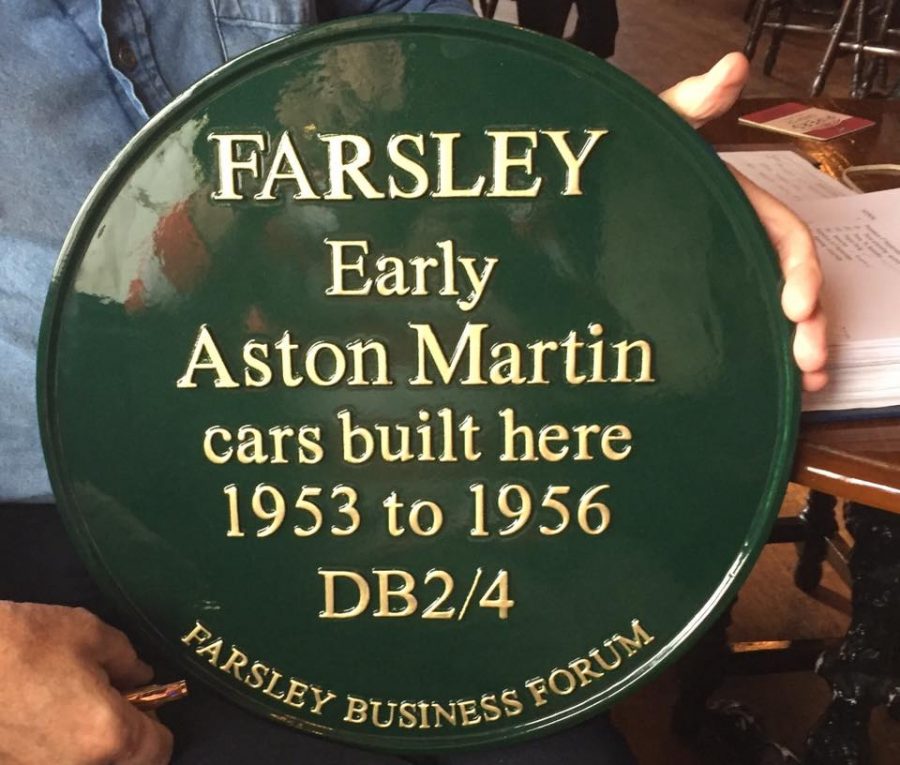 aston martin plaque Farsley