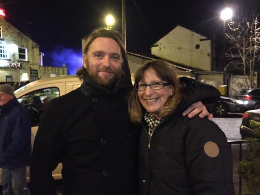 Faye Wolstenholme and James Wilson enjoy first Rodley Lights switch-on courtesy Light Up Rodley group. Photo: Jill Buckley