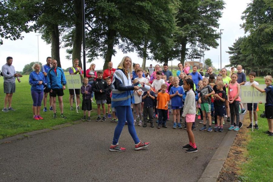 Bramley junior Parkrun start