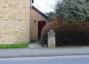 rodley boundary stone damaged 1