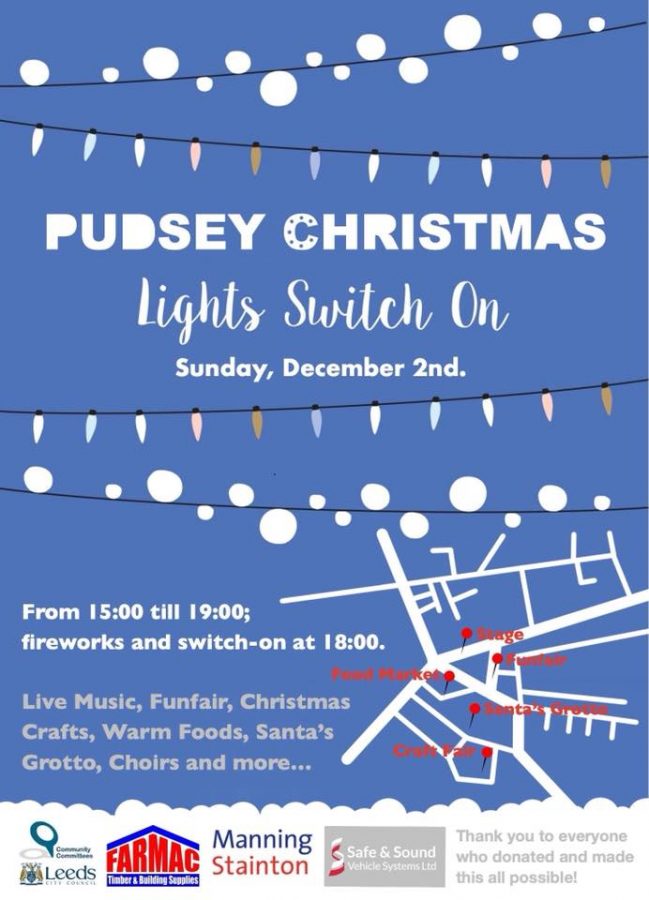 Pudsey Christmas Lights switch-on: Times and road closures - West Leeds ...