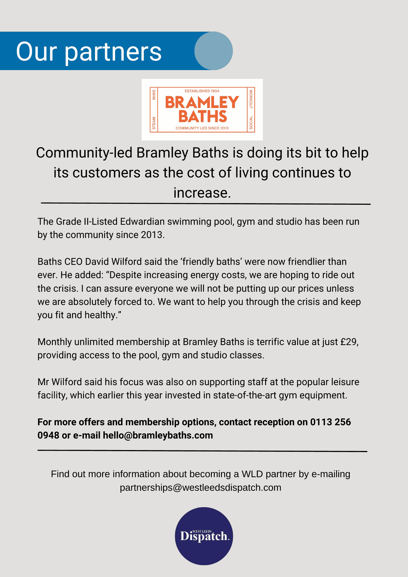 Bramley Baths partnership 1