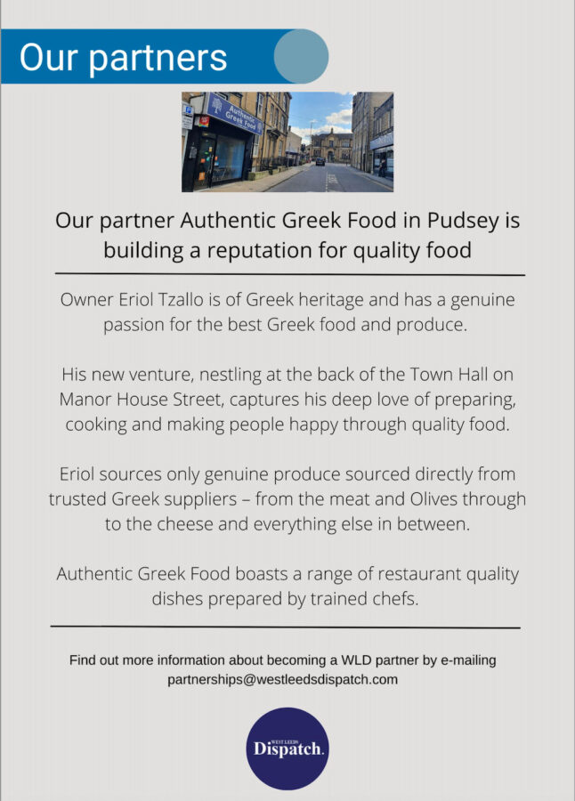 Authentic greek food pudsey partner