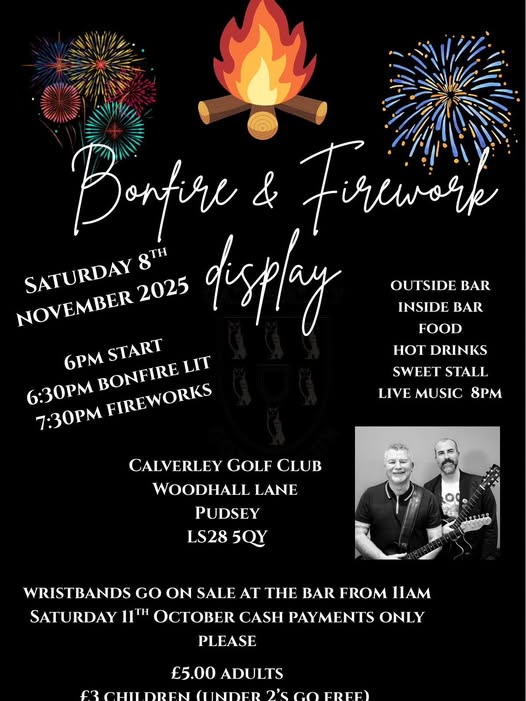 Calverley Golf Club Bonfire